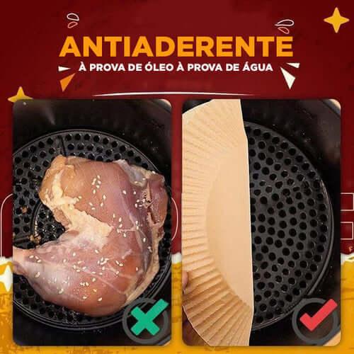 Forro de Papel Protetor Antiaderente para Air Fryer