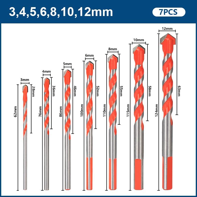 Kit Completo Brocas Diamantada Super Drill